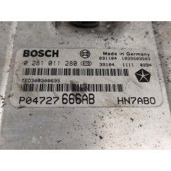 Recambio de centralita motor uce para chrysler voyager (rg) 2.5 crd executive referencia OEM IAM 0281011280  