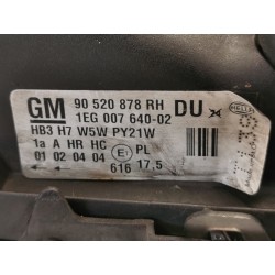 Recambio de faro derecho para opel astra g berlina club referencia OEM IAM 90520878DU 1EG00764002 