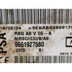 Recambio de centralita airbag para citroen c3 1.4 hdi magic referencia OEM IAM 9651927580 9651927580 