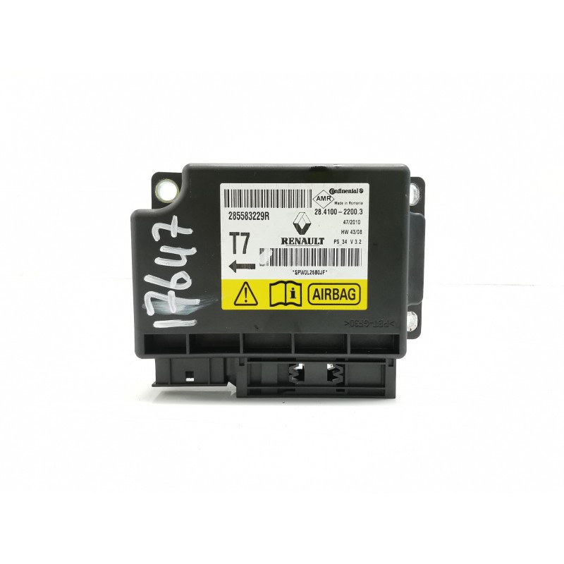 Recambio de centralita airbag para renault scenic iii dynamique referencia OEM IAM 285583229R Recambio de centralita airbag para renault scenic iii dynamique referencia OEM IAM 285583229R