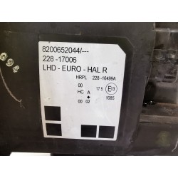 Recambio de faro derecho para renault modus authentique referencia OEM IAM 8200652044  