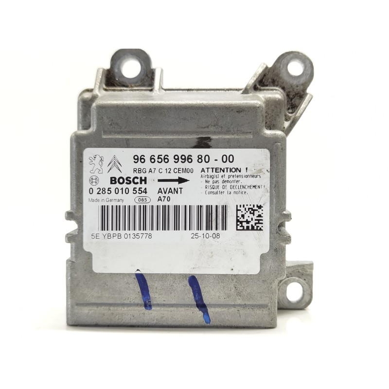 Recambio de centralita airbag para peugeot 207 sport referencia OEM IAM 9665699680  