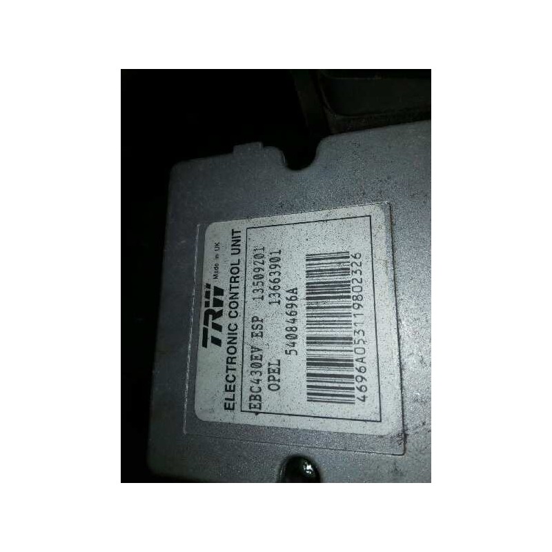 Recambio de abs para opel vectra c berlina gts referencia OEM IAM 09191497 13663901 13509201 Recambio de abs para opel vectra c berlina gts referencia OEM IAM 09191497 13663901 13509201