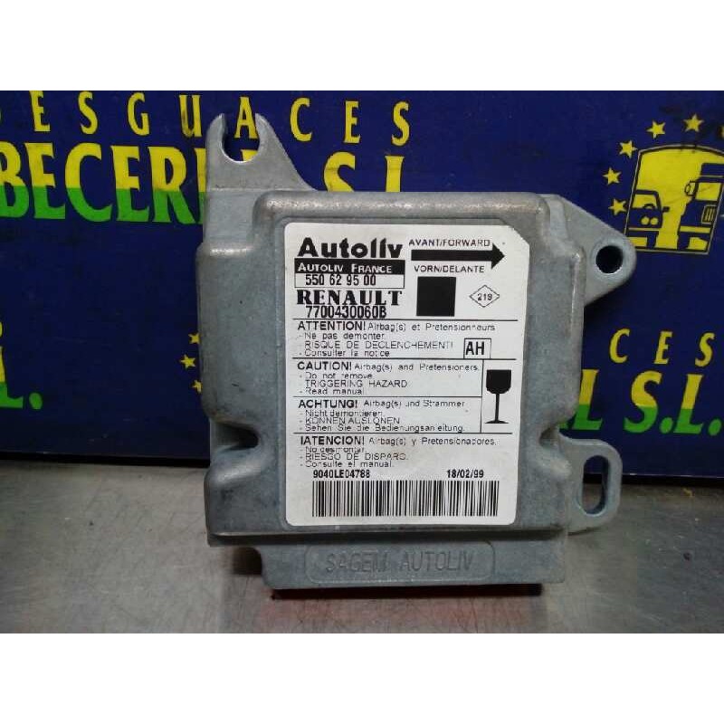 Recambio de centralita airbag para renault scenic (ja..) 1.9 d rt referencia OEM IAM 7700430060B 550629500 