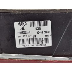Recambio de piloto trasero central izquierdo para hyundai i20 elegant referencia OEM IAM 92403C8000  