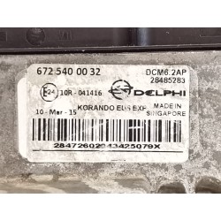 Recambio de centralita motor uce para ssangyong korando limited 4x2 referencia OEM IAM 6725400032  