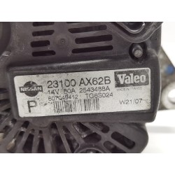 Recambio de alternador para nissan micra (k12e) 1.4 cat referencia OEM IAM 23100AX62B  