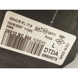 Recambio de faro derecho para nissan micra (k12e) 1.4 cat referencia OEM IAM 26010AX700  