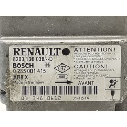Recambio de centralita airbag para renault clio ii fase ii (b/cb0) authentique referencia OEM IAM 8200136038D  