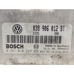 Recambio de centralita motor uce para seat toledo (1m2) select referencia OEM IAM 038906012BT  