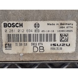 Recambio de centralita motor uce para opel astra h ber. cosmo referencia OEM IAM 55560810 0281012694 55560810DB