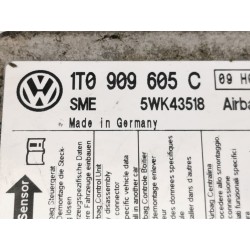 Recambio de centralita airbag para volkswagen touran (1t1) advance referencia OEM IAM 1T0909605C 5WK43518 