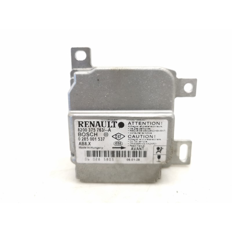 Recambio de centralita airbag para renault clio ii fase ii (b/cb0) authentique referencia OEM IAM 8200375763A 0285001537 