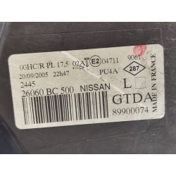 Recambio de faro izquierdo para nissan micra (k12e) acenta referencia OEM IAM 26060BC500  