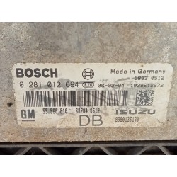 Recambio de centralita motor uce para opel astra h berlina cosmo referencia OEM IAM 55560810 0281012694 55560810DB