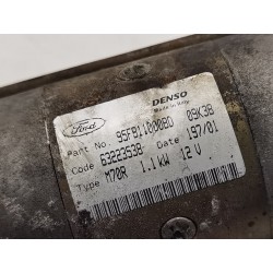 Recambio de motor arranque para ford fiesta berlina (dx) ambiente referencia OEM IAM 95FB11000BD  
