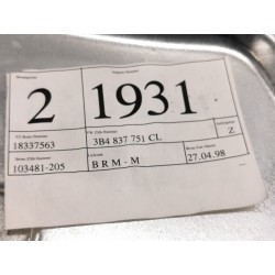 Recambio de elevalunas delantero izquierdo para volkswagen passat berlina (3b2) básico referencia OEM IAM 3B4837751CL 3B4837755A