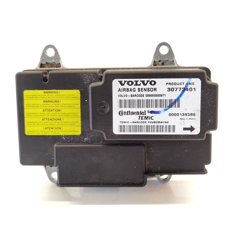 Recambio de centralita airbag para volvo s40 berlina 1.6 cat referencia OEM IAM 30773401  