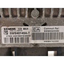 Recambio de centralita motor uce para peugeot 307 (s1) xr referencia OEM IAM 9653205380 HW9647423380 5WS40145AT