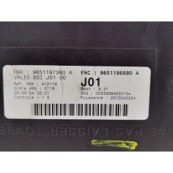 Recambio de bsi para citroen c5 berlina 2.2 hdi exclusive automático referencia OEM IAM 9651196680A  