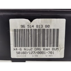 Recambio de cuadro instrumentos para citroen c5 berlina 2.0 hdi exclusive automático referencia OEM IAM 9651481380  