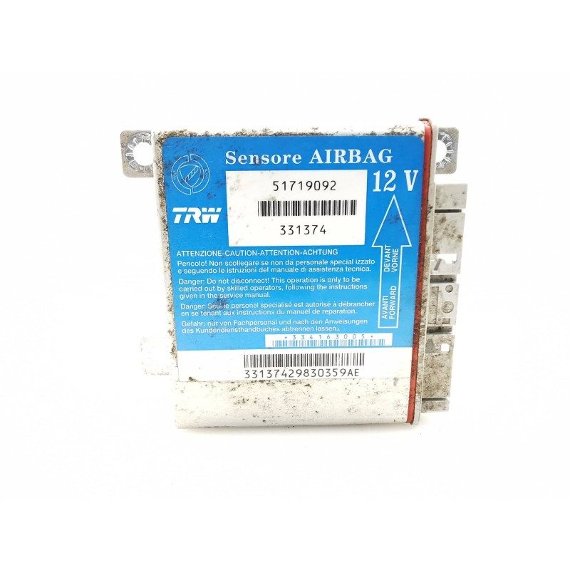 Recambio de centralita airbag para fiat punto berlina (188) referencia OEM IAM 51719092 Recambio de centralita airbag para fiat punto berlina (188) referencia OEM IAM 51719092