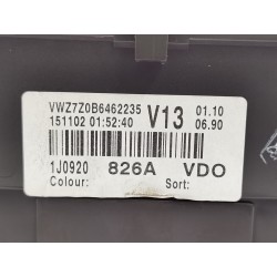 Recambio de cuadro instrumentos para volkswagen golf iv berlina (1j1) conceptline referencia OEM IAM 1J0920826A  