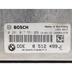 Recambio de centralita motor uce para bmw x1 (e84) sdrive 18d referencia OEM IAM 851249901  
