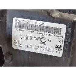 Recambio de faro derecho para volkswagen up! (121) referencia OEM IAM 1S1941016L  
