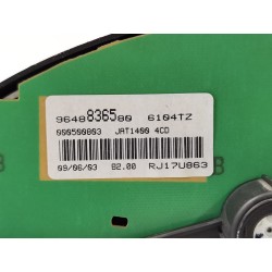 Recambio de cuadro instrumentos para peugeot 206 sw referencia OEM IAM 9648836580  