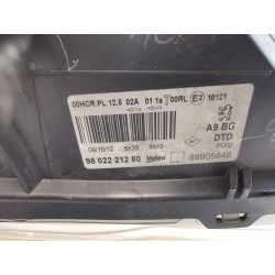 Recambio de faro derecho para peugeot 208 referencia OEM IAM 9802221280  