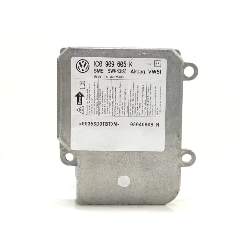 Recambio de centralita airbag para volkswagen polo (9n1) 1.4 tdi referencia OEM IAM 1C0909605K Recambio de centralita airbag para volkswagen polo (9n1) 1.4 tdi referencia OEM IAM 1C0909605K