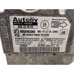 Recambio de centralita airbag para peugeot 307 break / sw (s1) sw pack referencia OEM IAM 9653493380  