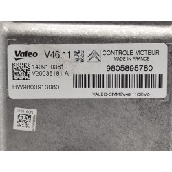 Recambio de centralita motor uce para citroen c3 attraction referencia OEM IAM 9805895780  