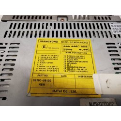 Recambio de sistema audio / radio cd para ssangyong kyron 2.0 referencia OEM IAM 8910009100  