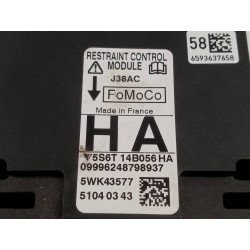Recambio de centralita airbag para ford fiesta (cbk) ambiente referencia OEM IAM 5S6T14B056HA 5WK43577 