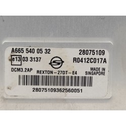 Recambio de centralita motor uce para ssangyong rexton referencia OEM IAM A6655400532  