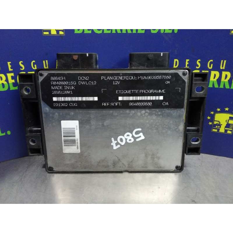 Recambio de centralita motor uce para peugeot 206 berlina xt referencia OEM IAM 9639587680 9640899880 Recambio de centralita motor uce para peugeot 206 berlina xt referencia OEM IAM 9639587680 9640899880