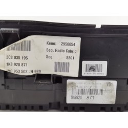 Recambio de cuadro instrumentos para volkswagen scirocco iii (137, 138) 2.0 tfsi referencia OEM IAM 1K8920871 1K09536503H 
