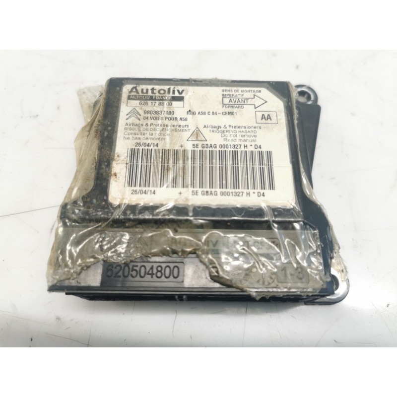 Recambio de centralita airbag para citroën c3 picasso exclusive referencia OEM IAM 9803837180 Recambio de centralita airbag para citroën c3 picasso exclusive referencia OEM IAM 9803837180