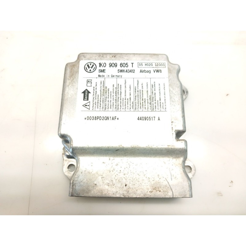 Recambio de centralita airbag para skoda octavia ii (1z3) 2.0 tdi 16v referencia OEM IAM 1K0909605T Recambio de centralita airbag para skoda octavia ii (1z3) 2.0 tdi 16v referencia OEM IAM 1K0909605T