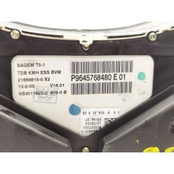 Recambio de cuadro instrumentos para peugeot 307 (3a/c) 1.6 16v referencia OEM IAM P9645768480E 9645768480E 216698150