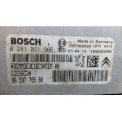 Recambio de centralita motor uce para citroen c3 hdi 90 sx referencia OEM IAM 9659778580 0281011965 