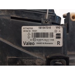 Recambio de faro derecho para seat leon (1m1) 1.6 16 v referencia OEM IAM 1M1941016  