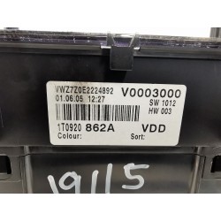 Recambio de cuadro instrumentos para volkswagen touran (1t1, 1t2) 1.9 tdi referencia OEM IAM 1T0920862A  
