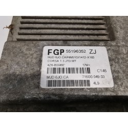 Recambio de centralita motor uce para opel corsa c referencia OEM IAM 55196352ZJ  