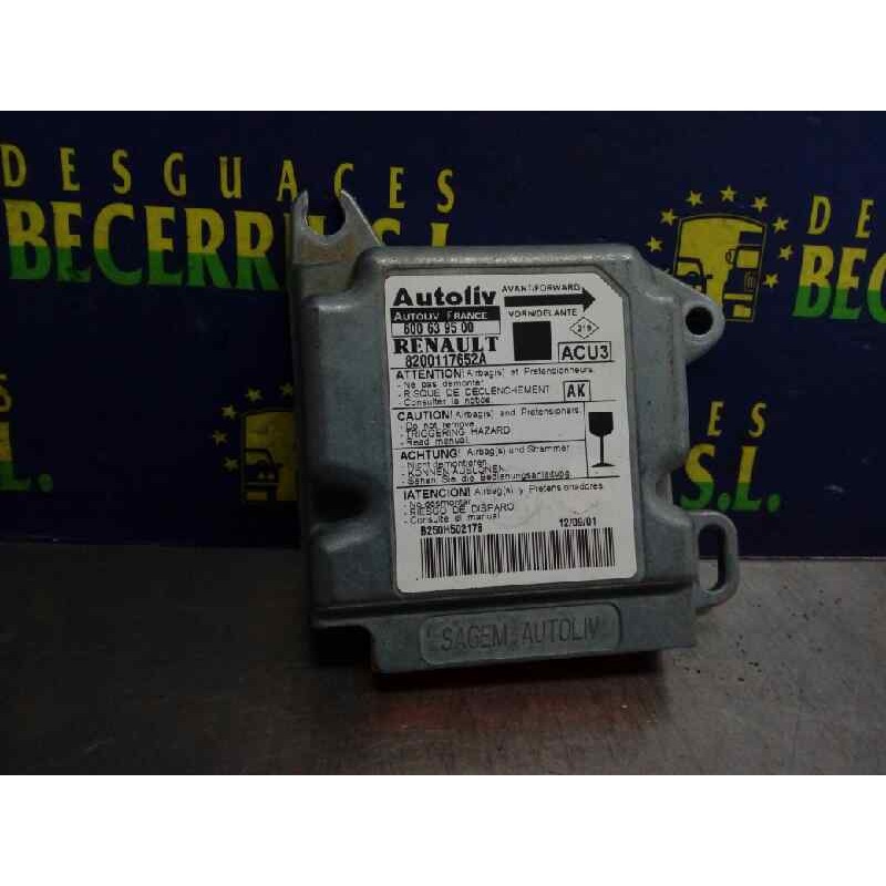 Recambio de centralita airbag para renault scenic (ja..) 1.9 dci authentique referencia OEM IAM 8200117652A 600639500 