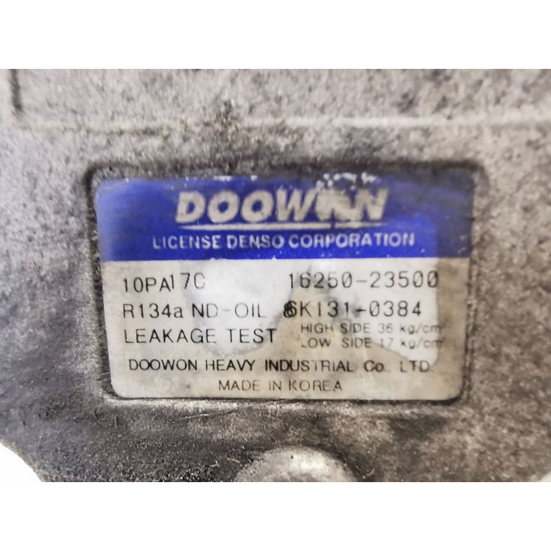 Compresseur De Climatisation Pour KIA SORENTO BL 2006 - Référence 1625023500, Pièce D'occasion