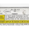 Recambio de centralita airbag para chevrolet kalos 1.2 s (d/a) referencia OEM IAM 96430714 7088904 