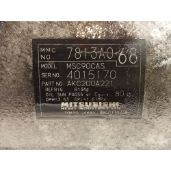 Recambio de compresor aire acondicionado para mitsubishi outlander (cw0) 2.0 di-d intense referencia OEM IAM 7813A010 MSC105CA A